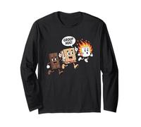 Gruppo Abbraccio Campfire Cioccolato Marshmallow S'Mores Maglia a Manica