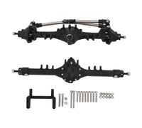 Gruppo Assale RC Set di parti di aggiornamento dell'asse dritto in lega anteriore in lega di alluminio per SCX10 II Currie Rockjock 1/10 RC Crawler Black