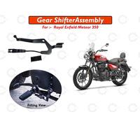 Gruppo cambio nero "con gomma adatto per Royal Enfield Meteor 350"