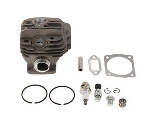 Gruppo cilindro per 026 MS260 w/Piston Pin Clip Guarnizione di scarico