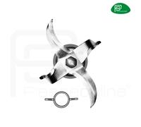 Gruppo Coltelli Lame con Ghiera per Bimby TM 3300 TM3000 Ricambi Accessori [EEK: Non conforme]