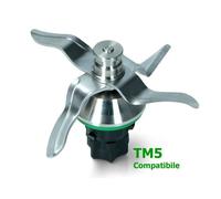 GRUPPO COLTELLO LAMA ROBOT BIMBY TM5 GIUNTO PLASTICA COMPATIBILE LAME