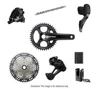 Gruppo completo Shimano GRX 825 DI2 12V 42T Noir