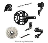 Gruppo completo Shimano GRX 825 DI2 12V 48x31T Noir