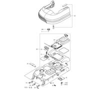 Gruppo coperchio superiore XR50044592 ORIGINALE Worx