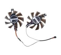Gruppo coppia ventole raffreddamento GPU con fori per viti | Bracci montaggio integrati con fori per viti, connettore condiviso, gruppo ventola per l ' installazione della