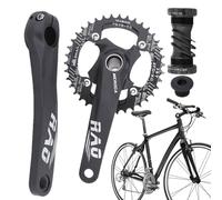 Gruppo Corrente Bici da Strada | 170 mm Pedivella Cava Integrata Scatto Fisso | Per Ciclismo Montagna e Tragitto Città con Movimento Centrale Lega di Alluminio
