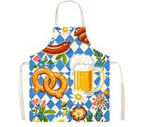 Gruppo Cucina - Apronchi Cucina | Oktoberfest A Tema Women Apron | Cuochi Da Uomo Che Indossano Dres | Vestiti A Scacchi Resistenti Alle Macchie | Pareggio In Vita Regolabile Traspirante Per Il Server
