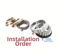 Gruppo Cuffia Bici Elettrica 50 Set Cuscinetti 11mm con Guarnizioni Coniche Rica