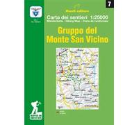 Gruppo del Monte San Vicino. Carta dei sentieri 1:25.000. Ediz. multilingue