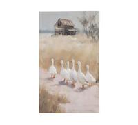 Gruppo di anatre bianche, bandierine per la casa, 0,9 x 1,5 m, striscione con occhielli per interni ed esterni, decorazioni per la casa