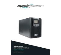 Gruppo Di Continuit UPS Onda Sinusoidale Alimentatore 1200VA/800W 2400VA/1600W