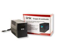 LINK LKUPS1000C - Gruppo di Continuità UPS 1000VA/600W Line-Interactive - 4 Prese con Display LCD, Protezione Alimentazione per PC e Server