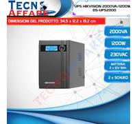 Gruppo di Continuità UPS HIKVISION 2000VA / 1200W