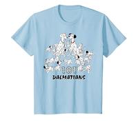 Gruppo di cuccioli Disney 101 Dalmatians Happy Family Maglietta, Bambini, Celeste, 3 anni