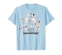 Gruppo di cuccioli Disney 101 Dalmatians Happy Family Maglietta, Uomo, Celeste, S