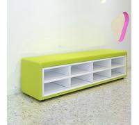 Gruppo di divani con scarpiera for l'area di riposo nell'aula di danza degli asili nido e strutture di formazione for genitori e bambini nella sala delle attività del Museo delle scienze(150x40x40cm)