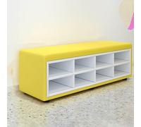 Gruppo di divani con scarpiera for l'area di riposo nell'aula di danza degli asili nido e strutture di formazione for genitori e bambini nella sala delle attività del Museo delle scienze(120x40x40cm)