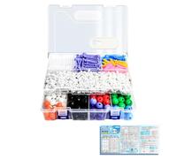 Gruppo di modelli molecolari di chimica portatile con contenitore di stoccaggio per dimostrazioni di laboratorio mani sulla pratica