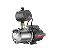 Gruppo di pressione con amministratore e pompa, modello JP 4-54 PM1 BBVP, 4 m³/h, potenza di ingresso 1130 W, 5.1 A, con spina cavo Schuko, 42,4 x 18,6 x 39 cm, colore acciaio (riferimento: 99515137)