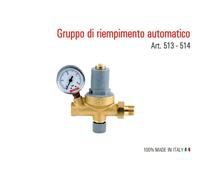 GRUPPO DI RIEMPIMENTO CARICO IMP 1/2" C/FILTRO VALVOLA NON RITORNO E MANOMETRO