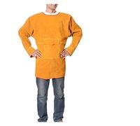 Gruppo di saldatura in pelle, vestito in, isolamento calore del mantello resistente alla fiamma antocalda e tuta protettiva for il saldatore(Yellow,XL)