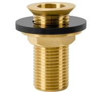 Gruppo di scarico del vassoio antigoccia, raccordo di scarico in ottone da 5,1 cm con uscita NPT da 1/2", guarnizione e dado di bloccaggio, adatto per Beer Kegerator, frigorifero commerciale