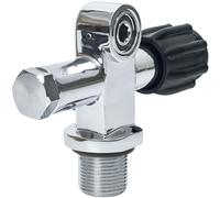 Gruppo doppia valvola subacquea 3500psi raccordo DIN ottone cromato G3/4 14NPSM