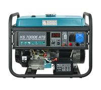 Generatore a benzina KS 7000E ATS potenza massima 5500 W, con avviamento manuale/elettrico, indicatore livello olio, protezione da sovraccarico e cortocircuito, avvolgimento in rame