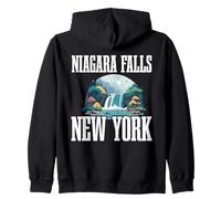 Gruppo familiare di viaggio alla cascata di New York alle cascate del Niagara Falls Felpa con Cappuccio