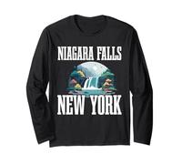 Gruppo familiare di viaggio alla cascata di New York alle cascate del Niagara Falls Maglia a Manica