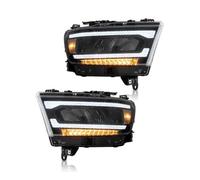 Gruppo Fari A LED Per Auto DRL Luci Anteriori Segnale Di Svolta Sequenziale Ambra 12V Set Per Dodge Per RAM 1500 2019-UP Montaggio Fari Auto