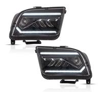 Gruppo Fari Abete Auto Compatibile Con Ford Per Mustang 2005 2006 2007 2008 2009 Luci Per Auto Fari Anteriori Fari Anteriori Accessori Auto DRL Indicatori Di Direzione(Style 2)