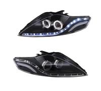 Gruppo Fari Anteriori Assy Compatibile Con Ford Per Mondeo 2007 2008 2009 2010 2011 2012 2 Pezzi Fari DRL Indicatori Di Direzione Abbaglianti Angel Eye Lente Del Proiettore