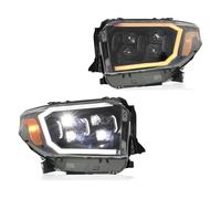 Gruppo Fari Anteriori Assy Compatibile Con Toyota Per Tundra 2014 2015 2016 2017 2018 2019 2020 4 Lenti Faro Anteriore DRL Indicatori Di Direzione Accessori Per Lampade