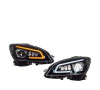 Gruppo Fari Anteriori Assy Per Benz Per La Classe C Per W204 Per C200 C260 C63 2007-2011 Fari A LED DRL Indicatori Di Direzione Lente Allo Xeno Luci Anteriori Montaggio Fari Auto(For original halogen)