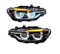 Gruppo Fari Anteriori Assy Per BMW Per La Serie 3 Per F30 F31 F35 F80 2012-2019 Auto LED Fari Dinamici DRL Angelo Occhio Design Lente Del Proiettore Gruppo Fari(Replace Halogen)