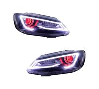 Gruppo Fari Anteriori Compatibile Con Per Jetta Per MK6 2011 2012 2013 2014 2015 2016 2017 2018 Stile Fari DRL Indicatori Direzione Abbaglianti Proiettore Lente