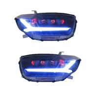 Gruppo Fari Anteriori Compatibile Con Toyota Per Highlander 2007 2008 2009 2010 2011 Paraurti Anteriore Fari DRL Lenti Indicatori Di Direzione Dinamici Fari Automatici