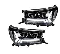 Gruppo Fari Fari Auto Per Hilux Per Revo Per Vigo 2015-2021 Proiettore Aggiornamento A Due Lenti Indicatori Direzione Dinamici Accessori Auto Fari Anteriori Assy