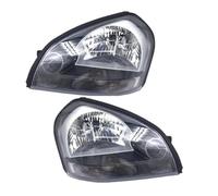 Gruppo Fari Faro Anteriore Diurno Per Hyundai Per Tucson 2005-2010 Gruppo Ottico Anteriore 1 Coppia Auto Fari Anteriori Assy(1Pair black)