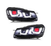 Gruppo Fari Gruppo Ottico Anteriore Per Golf 6 Per MK6 2010 2011 2012 2013 2014 Luce Diurna Indicatore Direzione Lampada Anteriore Auto Fari Anteriori Assy(With devil eye)