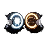 Gruppo Fari Luce Per BMW Per Mini Per Cooper Direzione A LED DRL Color Ambra 2 Fari A LED Per Auto E 2 Fanali Posteriori Faro Fanale Proiettore(Right)