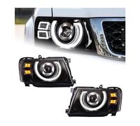 Gruppo fari per Auto da 2 Pezzi,Adatto per fari a LED Patrol Y61 2005-2022 Fari Y61 DRL Indicatori di direzione Lampada Frontale per Auto di Alta qualità