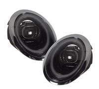 Gruppo Faro 2PCS Per BMW Per Mini Per Cooper Per R50 Per R52 Per R53 2001-2007 Gruppo Faro A LED DRL Ambra Indicatori Direzione Plug And Play Fanale Auto(2PCS Black)