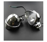 Gruppo Faro Anteriore 2 Lampadine Cromate Per Fari Anteriori Per Moto Faretti Fendinebbia Luci Di Guida 12V Per Suzuki Faro Illuminazione per Moto