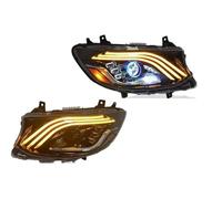 Gruppo Faro Anteriore Per Benz Per Sprinter 2019 LED Acqua Che Scorre Sfarfallio Coppia Auto Faro Di Montaggio DRL Fari Anteriori(RHD Version)