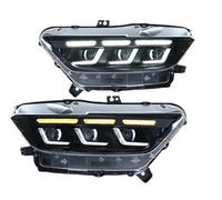 Gruppo Faro Anteriore Per Ford Per Mustang 2015-2017 2018-2022 LED DRL Dinamico Ambra Indicatori Di Direzione Accessori 2 PCS Fari A LED(2015-2017)