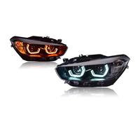 Gruppo Faro Anteriore Per La Serie 1 Per F20 2015-2018 2 Pezzi Lampade Per Auto A LED DRL Indicatori Di Direzione Dinamici Fari Per Auto Accessori(Xenon)