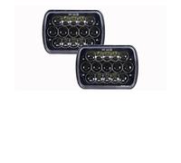 Gruppo Faro Anteriore Per Nissan Per 240SX Per S13 Per Patrol Per Y60 1980-1994 2 Pezzi 7X6 5X7 Fari A LED Per Auto H4 Gruppo Fari Quadrati Fari Driver Faro(2pcs 45W)